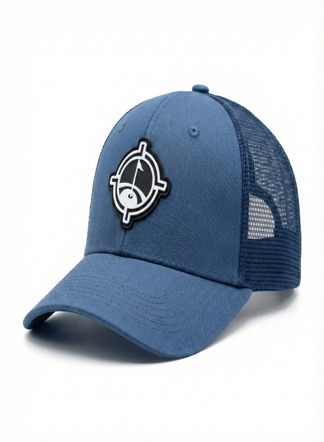 Aiming Fluid Golf Premium Golf I Gym I Boat I Hiking I Tennis I Bike Hat - TourDry Sweat System, Odor-Resistant Sweatband, Moisture-Wicking Liner, Structured 6-Panel Design, One Size Fits All- Dark Blue - Image 1